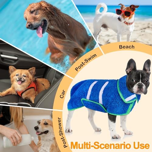 Unicorn Catcher Dog Bathrobe Super Absorbent Quick Drying Robe - Image 6