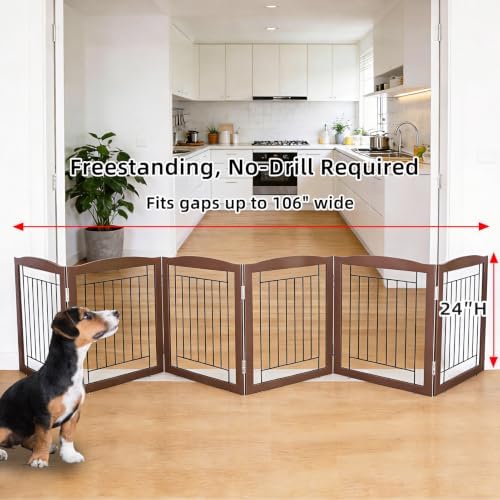 ZJSF Freestanding Foldable Dog Gate - Image 2