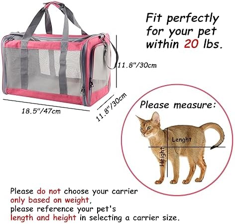 Cat Dog Carrier for Small Medium Cats Pet Carrier for Large and Medium Cats - Image 6