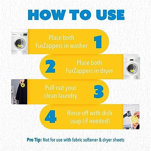 FurZapper Pet Hair Remover for Laundry, Dander from Clothes & Laundry - Image 5