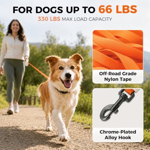 Sevy Glowie Retractable Dog Leash - Image 3