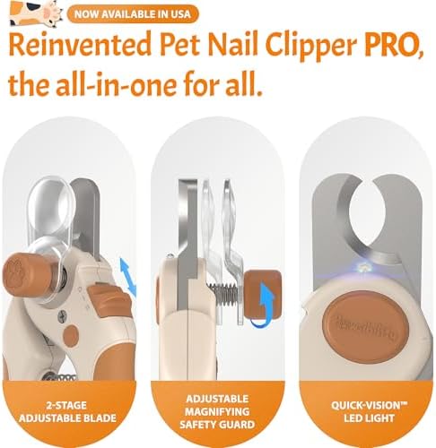 Pawsibility Pet Nail Clipper PRO 2026 -​​ ​​Quick-Vision LED Light | 2-Stage - Image 2
