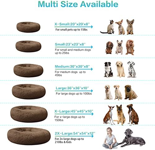 SAVFOX 23 inches Calming Donut Dog Bed - Image 6