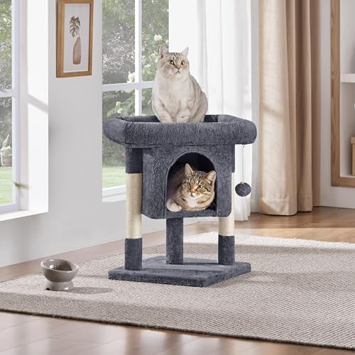 Yaheetech Small Cat Tree 23.5in - Image 2