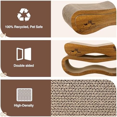 Cat Scratcher, 2 in 1 Cardboard Cat Scratchers - Image 3