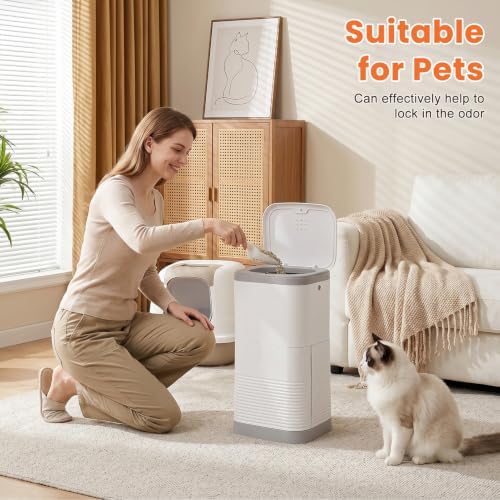 Diaper Pail, 3.17 Gal Large Capacity Odor-Locking Diaper Trash Can - Image 5