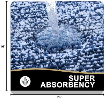 OLANLY Small Bathroom Rugs 24x16, Soft Absorbent Microfiber Bath Rugs - Image 2
