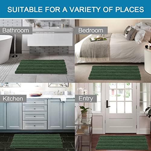 H.VERSAILTEX Extra Thick Chenille Striped Pattern Bath Rugs - Image 6