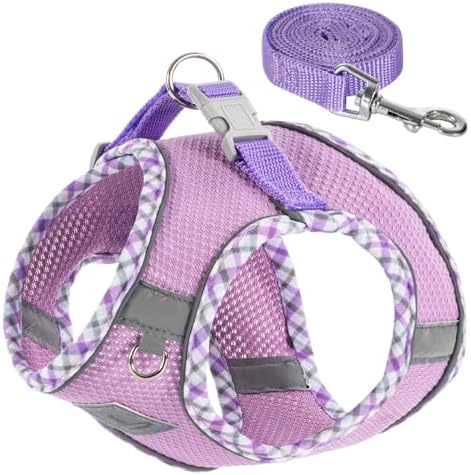 Dog Harness and Leash Set, No Pull Soft Breathable Adjustable Reflective Step by TomteNisse