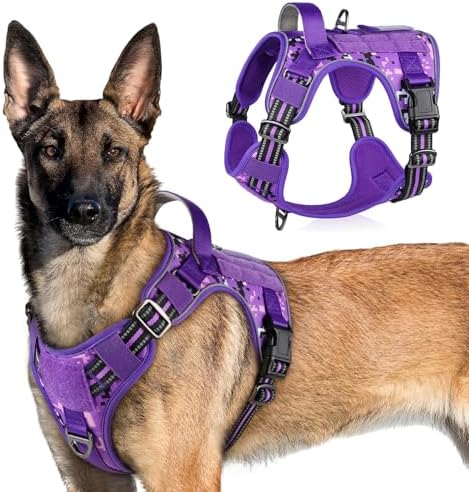 rabbitgoo Tactical Dog Harness for X-Large, No Pull Military Service Vest by rabbitgoo