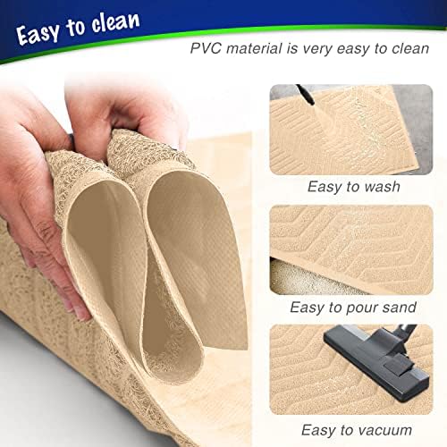 WePet Cat Litter Box Mat, Kitty Premium PVC Pad, Durable Trapping Rug, - Image 5