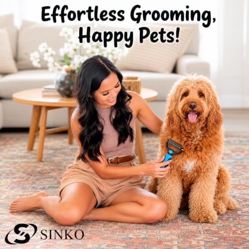 Sinko Shedding Brush For Dog and Cat, Undercoat Rake - Image 6
