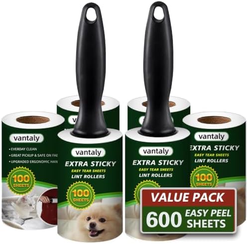 Lint Rollers for Pet Hair Extra Sticky, Lint Remover for Clothes, Clean The by vantaly