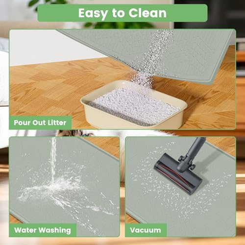 Cat Litter Mat, Waterproof and Easy to Clean Silicone Cat Mat - Image 5