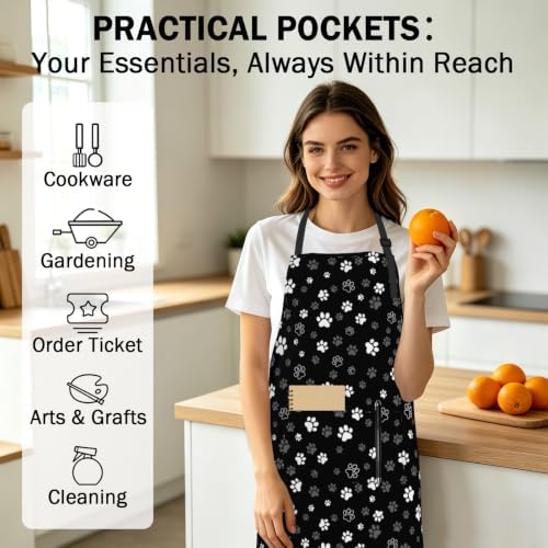 Art Apron with Pocket for Women Men - Image 6