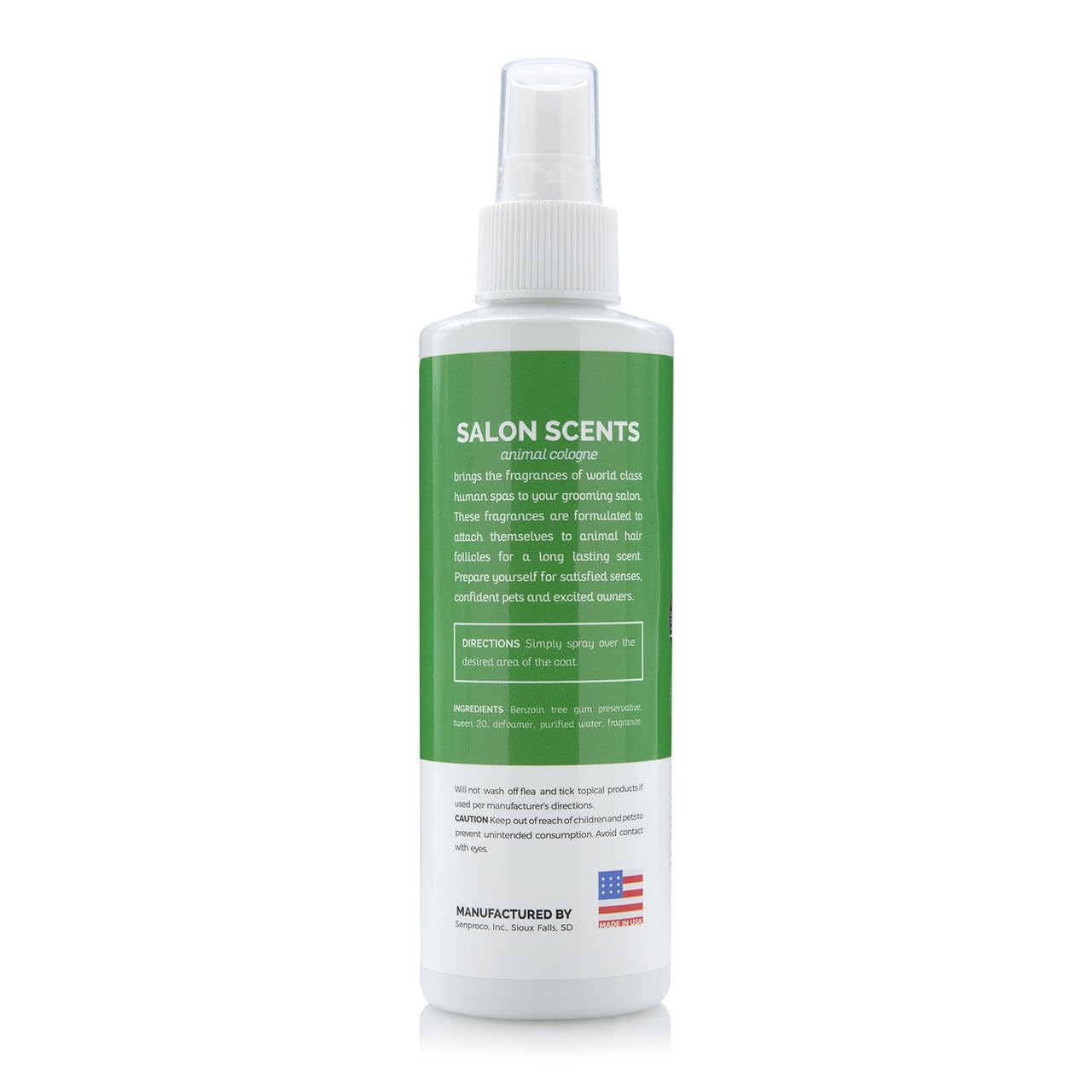 Bark2Basics Salon Scents Pet Grooming Cologne - 8 oz, Natural Professional Groomer Perfume for Dogs and Cats, Long Lasting, Deodorizing, (Spring Water and Cucumber)