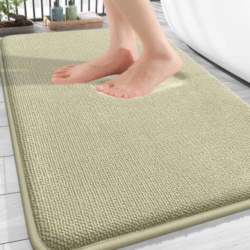 OLANLY Thick Memory Foam Bathroom Rugs 30x20, Absorbent Bath Mat by OLANLY