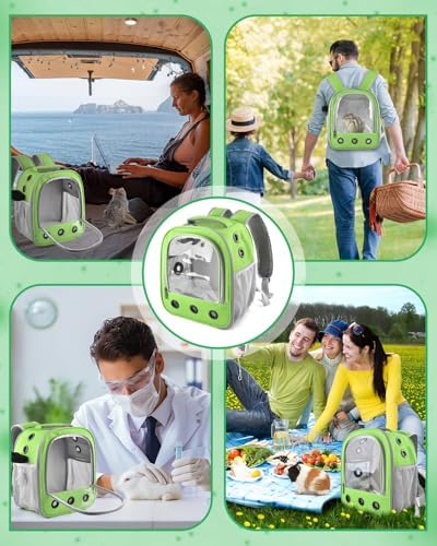 DBNESS Guinea Pig Carrier Backpack, Portable Rabbit Travel Carring Bag - Image 6