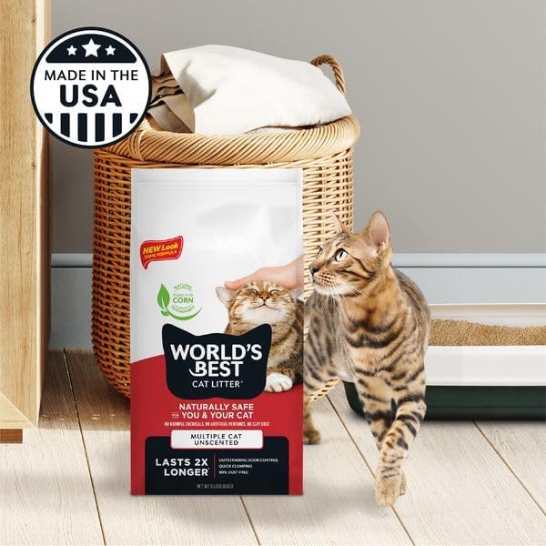 World's Best Cat Litter, Lasts 2X Longer, 8 lb Bag - Image 5