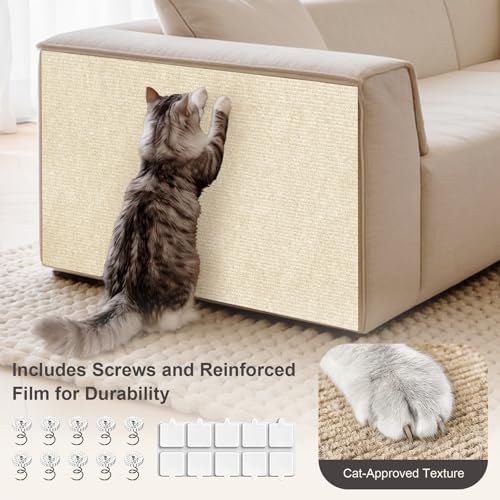 Large Cat Scratcher, 78.7x15.7 Cat Scratch Furniture Protector - Image 4