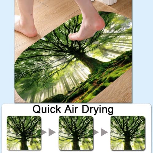 Ancient-Forest- Super Absorbent Quick-Drying Bathroom Mat Rug, Rubber Non-Slip - Image 5