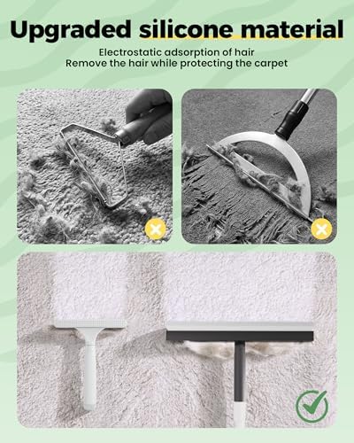 Carpet Rake for Pet Hair Removal Tool - 4 in 1 Pet Hair Remover Kit for Dog Cat - Image 6