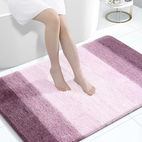 OLANLY Large Bathroom Rugs 44x32, Extra Soft Absorbent Microfiber Bath Rugs by OLANLY