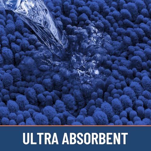 Smiry Bathroom Rugs 36X24, Extra Soft Rubber Backing Chenille Bath Mats - Image 5