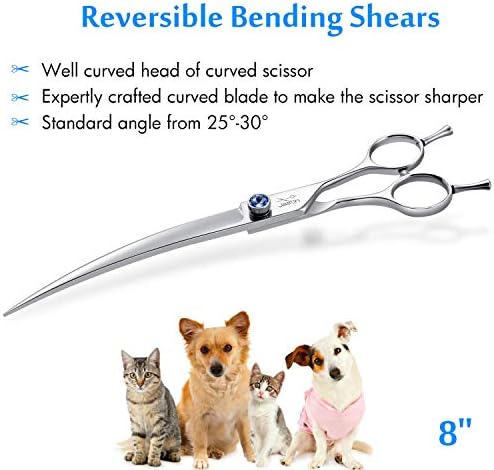 JASON Curved Dog Grooming Scissors - Image 2