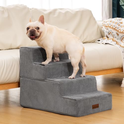 Aodisman Dog Steps for Bed & Couch, 18.5" H 4-Step Pet Stairs for Small Dogs - Image 5