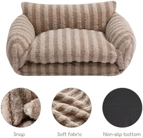 Hollypet Cat Bed Small Dog Orthopedic Couch Beds - Image 5