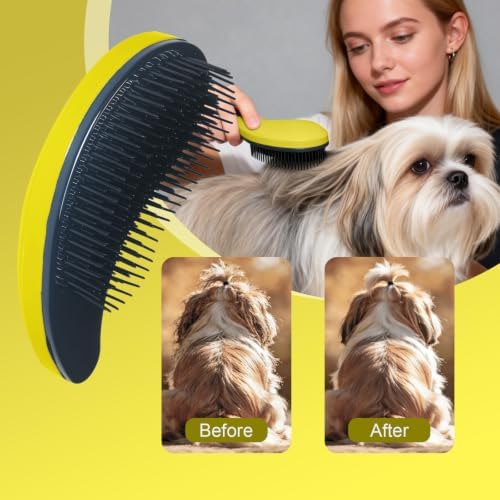 Small Dog Brush, Skin-friendly Soft Bristles - Image 5