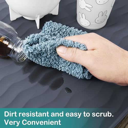 URMONA Waterproof Silicone Under Sink Mat, 19 x 19 in, Flexible Shelf Liner - Image 4