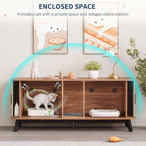 Cat Litter Box Furniture for 2 Cats - Image 6