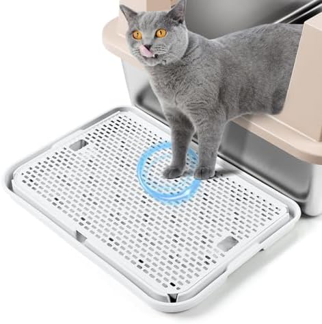 Cat Litter Box Step, Large Cat Litter Ramp by Bartuke