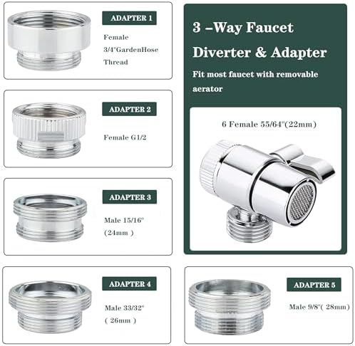 Tub faucet spayer attachment, Bathtub Shower Head Sink-Faucet - Image 5