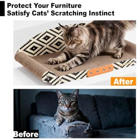 26.4-Inch Cat Scratching Board Bed, Scratch Pad - Image 6