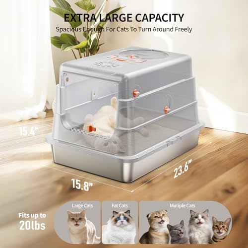 Stainless Steel Cat Litter Box - Image 3