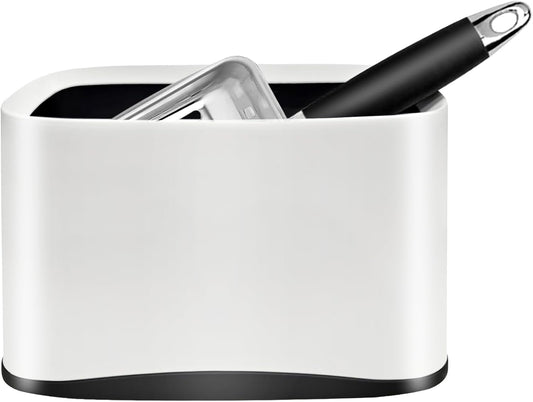 Cat Litter Scooper with Holder, Stainless Steel Cat Litter Scoop, Kitty Poop Scooper Stand for Litter Box, Cat Caddy for Litter Scoop, Fast Sifting Kitty Poop Scooper Caddy Poop Scooper Stand