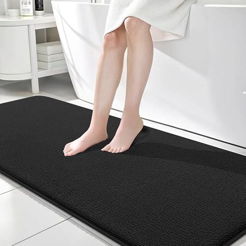 OLANLY Memory Foam Bathroom Runner Rugs 70x24, Absorbent Long Mat by OLANLY