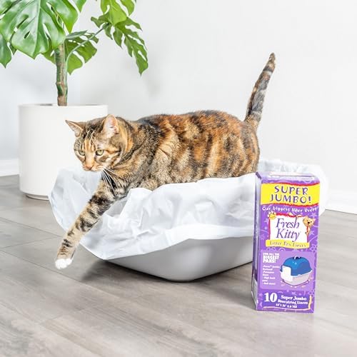 10 Count Fresh Kitty Litter Box Liners Super Thick, Easy Clean Up Jumbo - Image 6