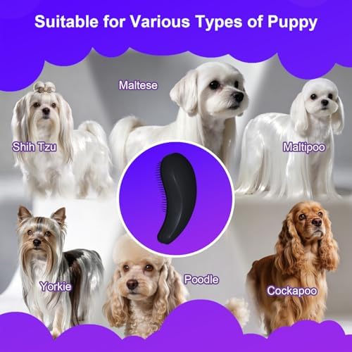 Small Dog Brush, Skin-friendly Soft Bristles - Image 6