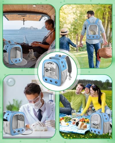 DBNESS Guinea Pig Carrier Backpack, Portable Rabbit Travel Carring Bag - Image 6