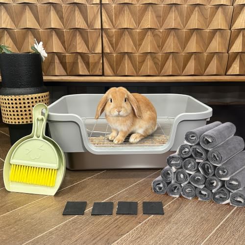Stainless Steel Rabbit Litter Box, Sifting Bunny Litter Box - Image 5