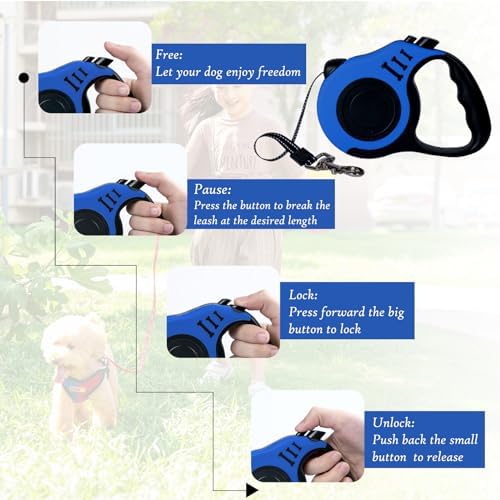 Retractable Dog Leash, 10 FT Dog Leash - Image 4