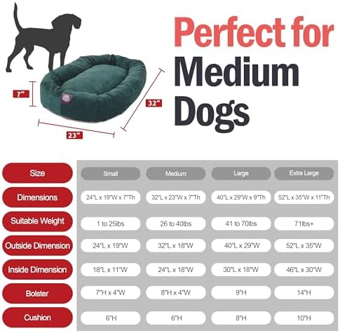 Majestic Pet Micro Velvet Dog Bed, 32 Inch Medium - Image 3