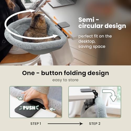 JUNSPOW Cat Desk Bed - Image 4