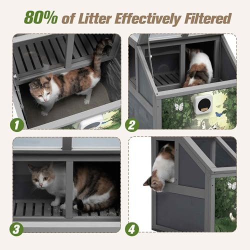 COZIWOW Modern Cat Litter Box Enclosure - Image 2