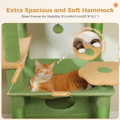 PAWZ Road 72" Cactus Cat Tree Tall Tower - Image 6