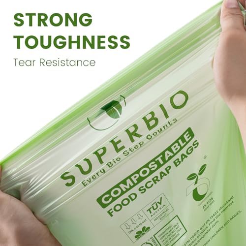 SUPERBIO 1.6 Gallon Compostable Food Scrap Bags - Image 3